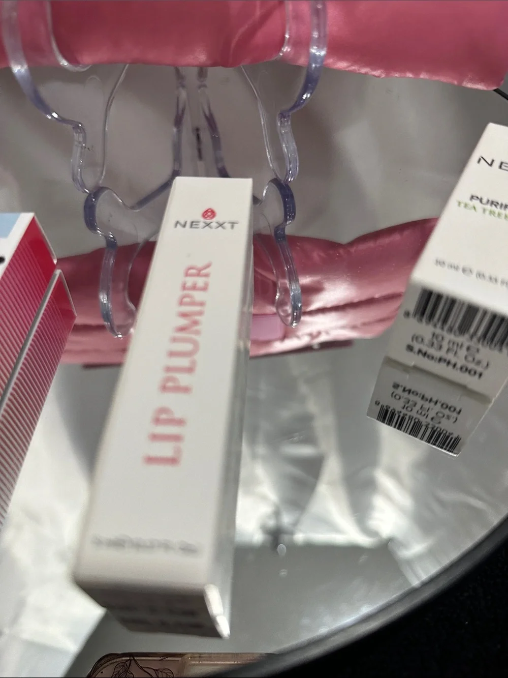 Nexxt vitamin C serum and Nexxt lip plumper Nexxt serum & jam lip plumping & bag